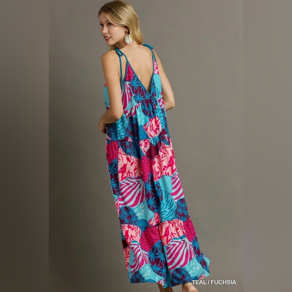 Umgee Teal & Fuschia Sundress - Picture 4 of 4